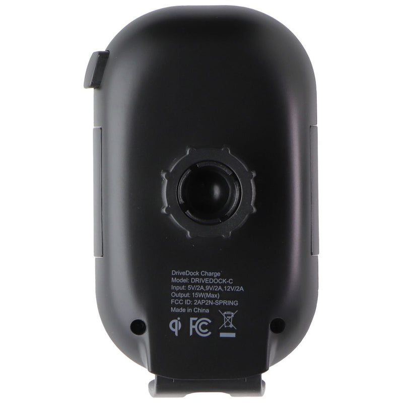 Quikcell DriveDock Charge (15W) Wireless Charging Car Mount - Black