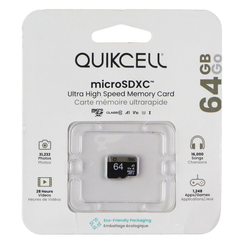 Quikcell MicroSDXC Ultra High Speed Memory Card - 64GB