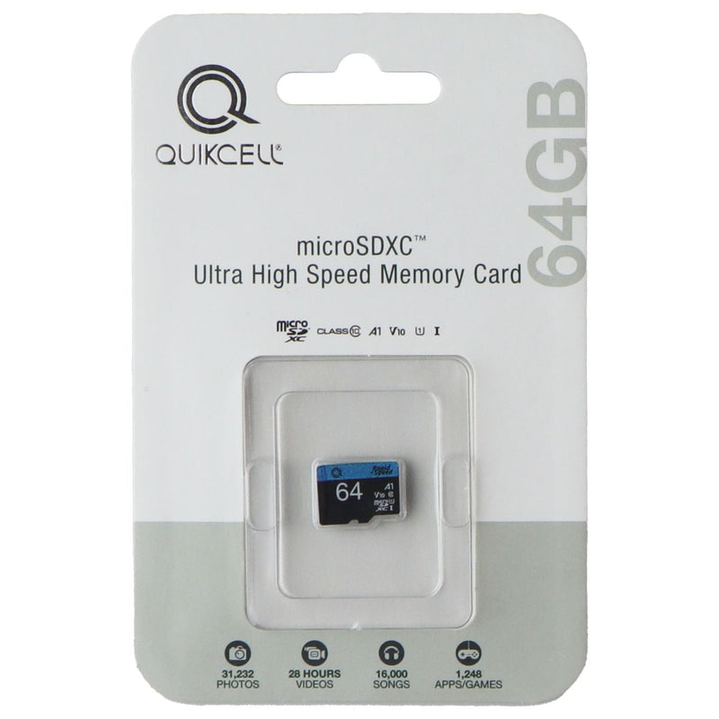 Quikcell MicroSDXC Ultra High Speed Memory Card - 64GB