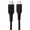 Quikcell 3Ft Braided USB-C to USB-C Cable - Black