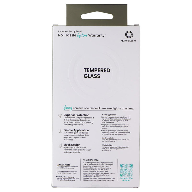 Quikcell Tempered Glass Premium Screen Protector for Samsung Galaxy A54 5G