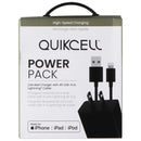 Quikcell Power Pack 2.4A Wall Charger with 4Ft USB-A to Lightning 8-Pin Cable