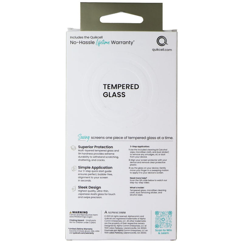 Quikcell Tempered Glass Screen Protector for Apple iPhone 15