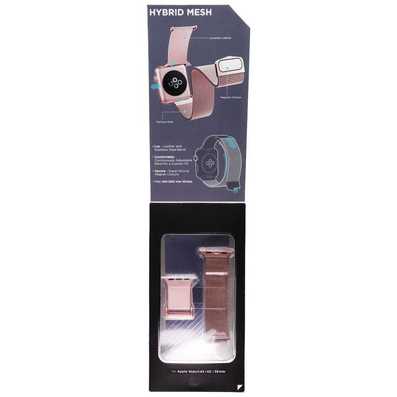 Raptic Hybrid Mesh Band for Apple Watch 41/40/38mm - Rose Gold