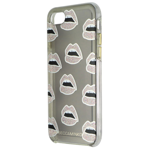 Rebecca Minkoff Double Up Series Case for Apple iPhone 7 - Clear/Glitter Lips