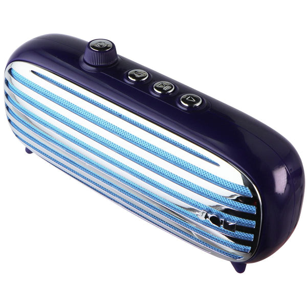 Retro Classic+ Premium Wireless Speaker with Dial Volume Control - Blue