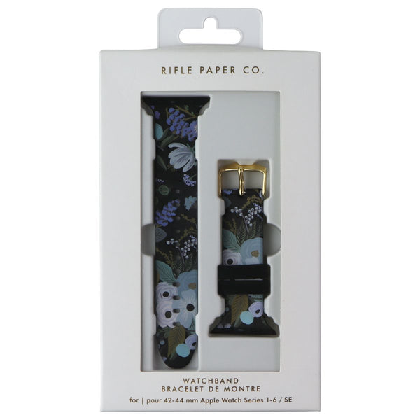 Rifle Paper Co. Watchband for 42-44mm Apple Watch SE 2/SE/6/5/4 - Black/Flowers