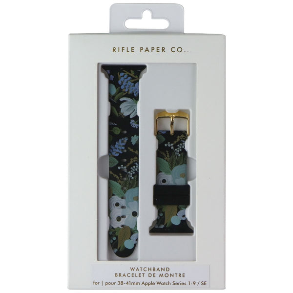 Rifle Paper Co. Watchband for 38-41mm Apple Watch SE 2/SE/6/5/4 - Black/Flowers