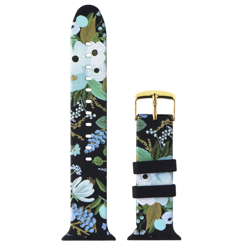 Rifle Paper Co. Watchband for 38-41mm Apple Watch SE 2/SE/6/5/4 - Black/Flowers