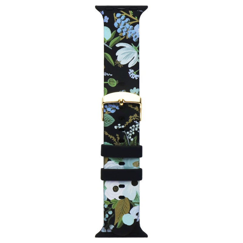 Rifle Paper Co. Watchband for 38-41mm Apple Watch SE 2/SE/6/5/4 - Black/Flowers