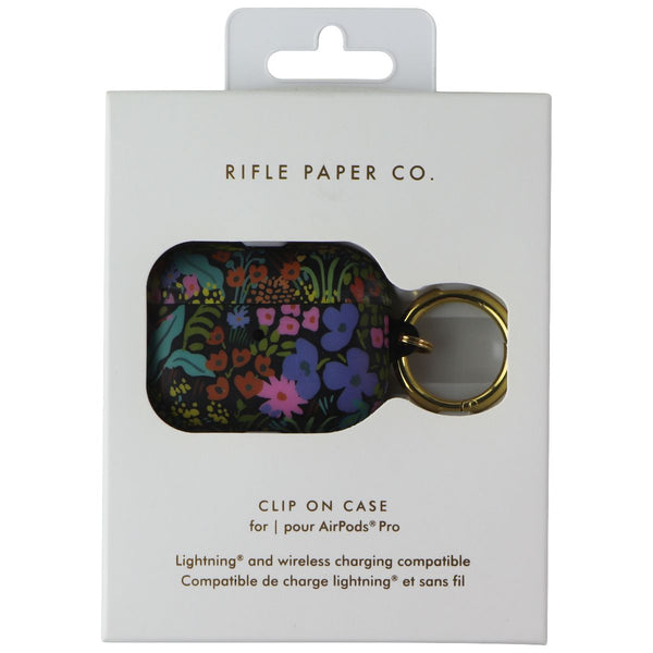 Rifle Paper Co. Keychain Case Cover for Apple AirPods Pro 1st Gen - Black/Meadow