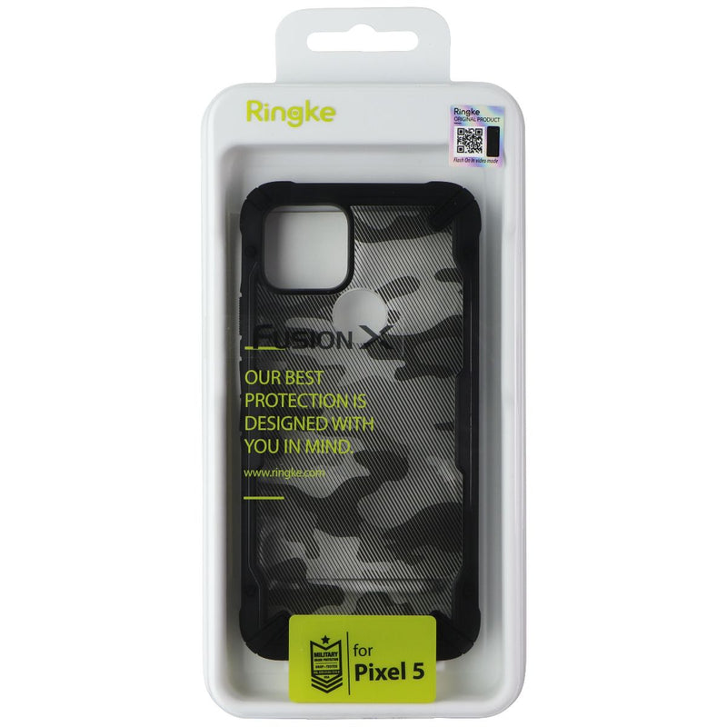 Ringke Fusion X Series Case for Google Pixel 5 - Clear/Black Camo