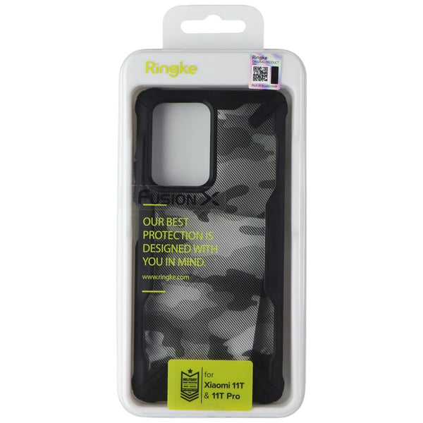 Ringke Fusion X Series Case for Xiaomi 11T & 11T Pro - Clear/Black Camo