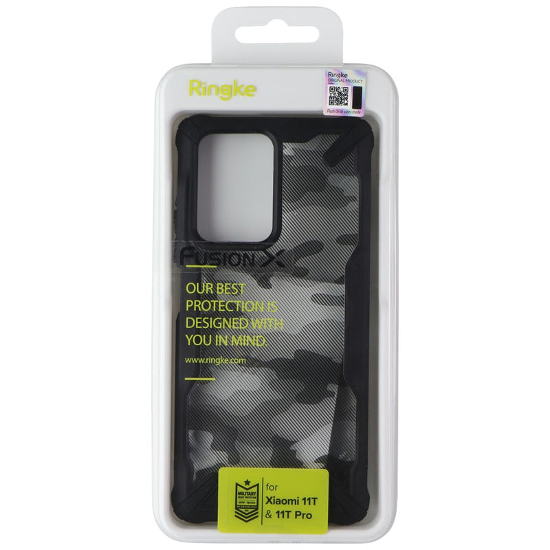 Ringke Fusion X Series Case for Xiaomi 11T & 11T Pro - Clear/Black Camo