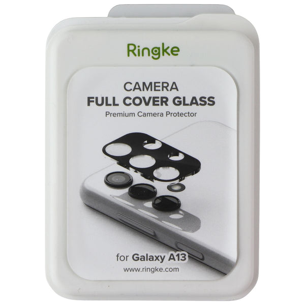 Ringke Galaxy A13 4G Camera Protector Full Cover Glass Package (3 Pack) - Black