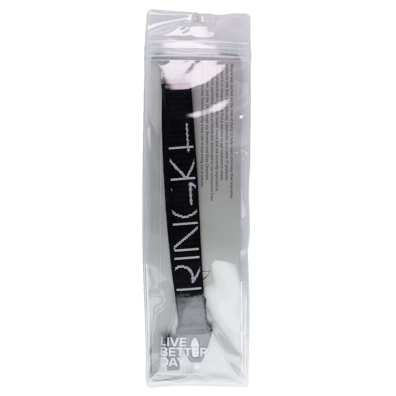Ringke Shoulder & Hand Strap (Ticket Band) - Black with White Lettering