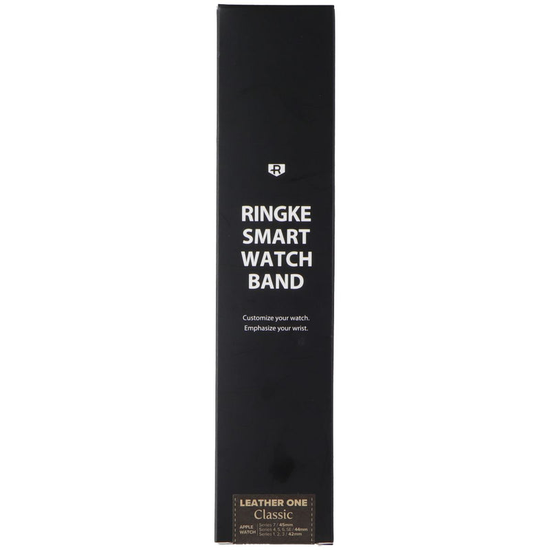 Ringke Leather One Classic Band for Apple Watch Series 7-1 (45mm-42mm) - Black