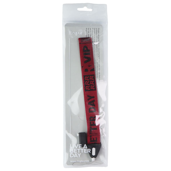 Ringke Shoulder & Hand Strap (Ticket Band) - Red / Black