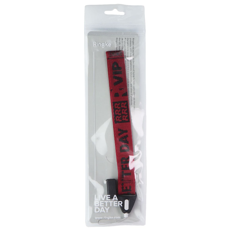 Ringke Shoulder & Hand Strap (Ticket Band) - Red / Black