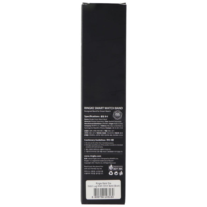 Ringke Metal One Series Watch Band for (22mm) Galaxy Watch Lugs - Black