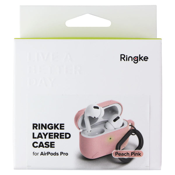 Ringke AirPods Pro Layered Anti-Scratch Hard Case - Peach Pink