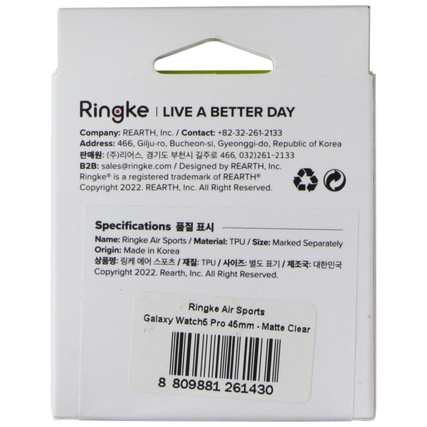 Ringke Air Sports Case for Samsung Galaxy Watch5 Pro (45mm) - Matte Clear