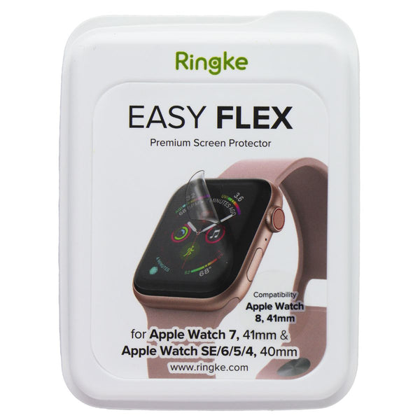 Ringke Easy Flex Screen Protector for Apple Watch 8/7 41mm, 4/5/6/SE 40mm 3 Pack