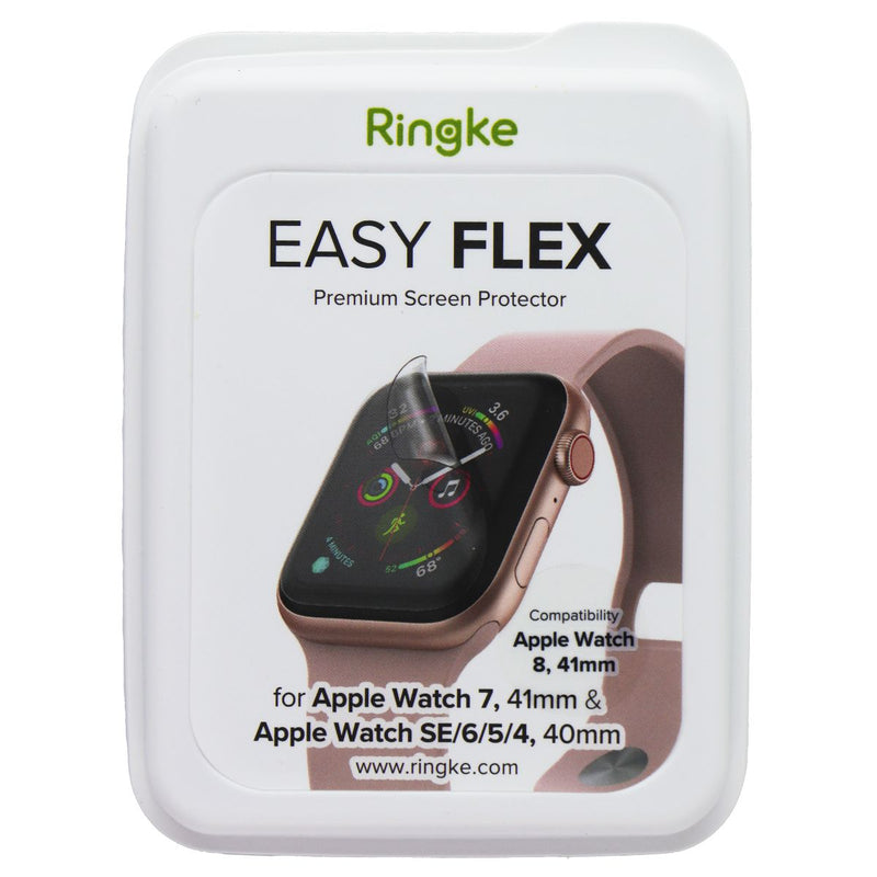 Ringke Easy Flex Screen Protector for Apple Watch 8/7 41mm, 4/5/6/SE 40mm 3 Pack