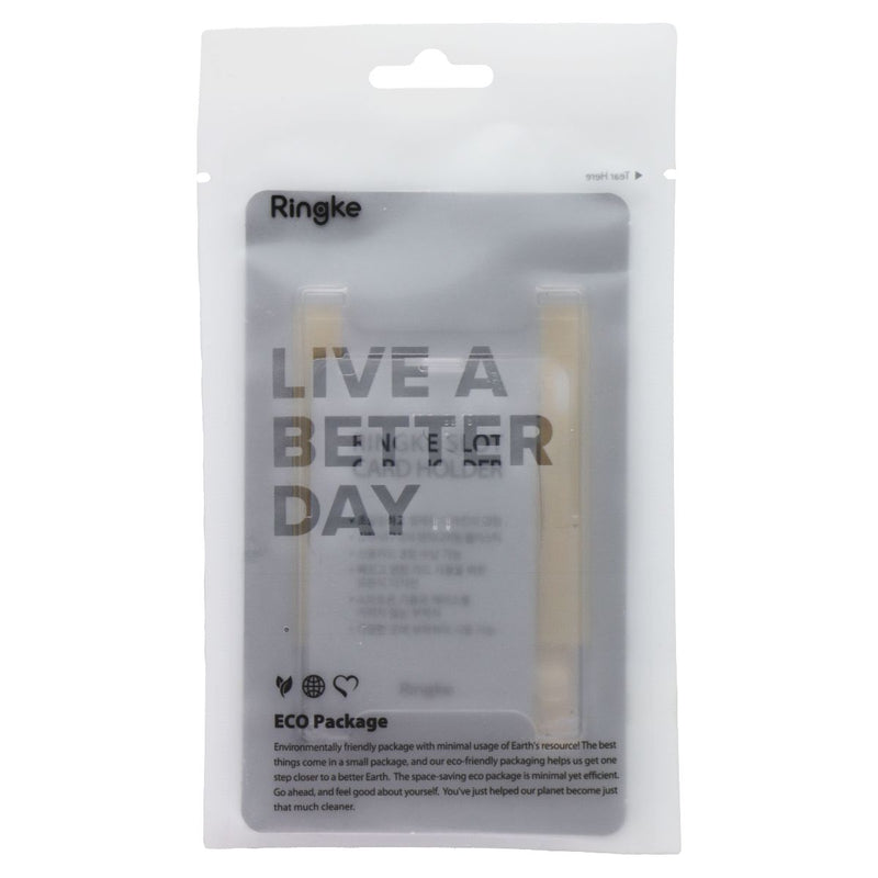 Ringke Adhesive Slot Card Holder for Phone Case - Clear Mist