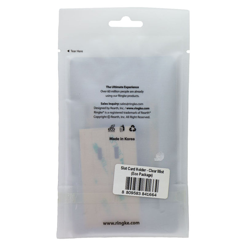 Ringke Adhesive Slot Card Holder for Phone Case - Clear Mist