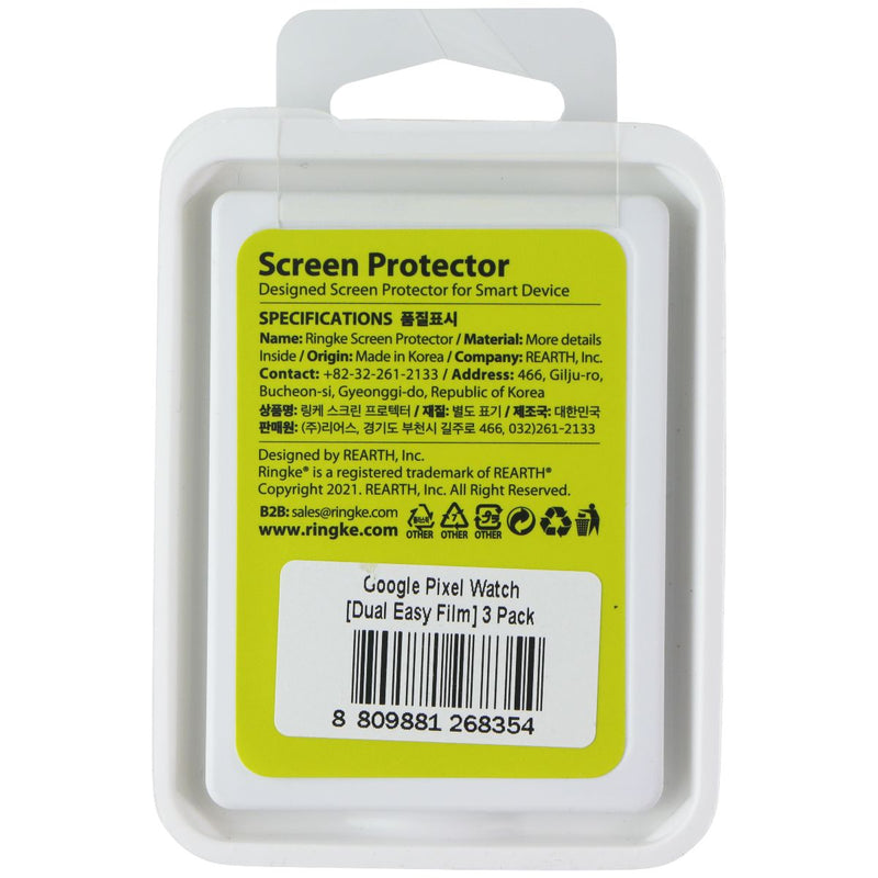 Ringke Dual Easy Film Screen Protector for Google Pixel Watch - 3 Pack