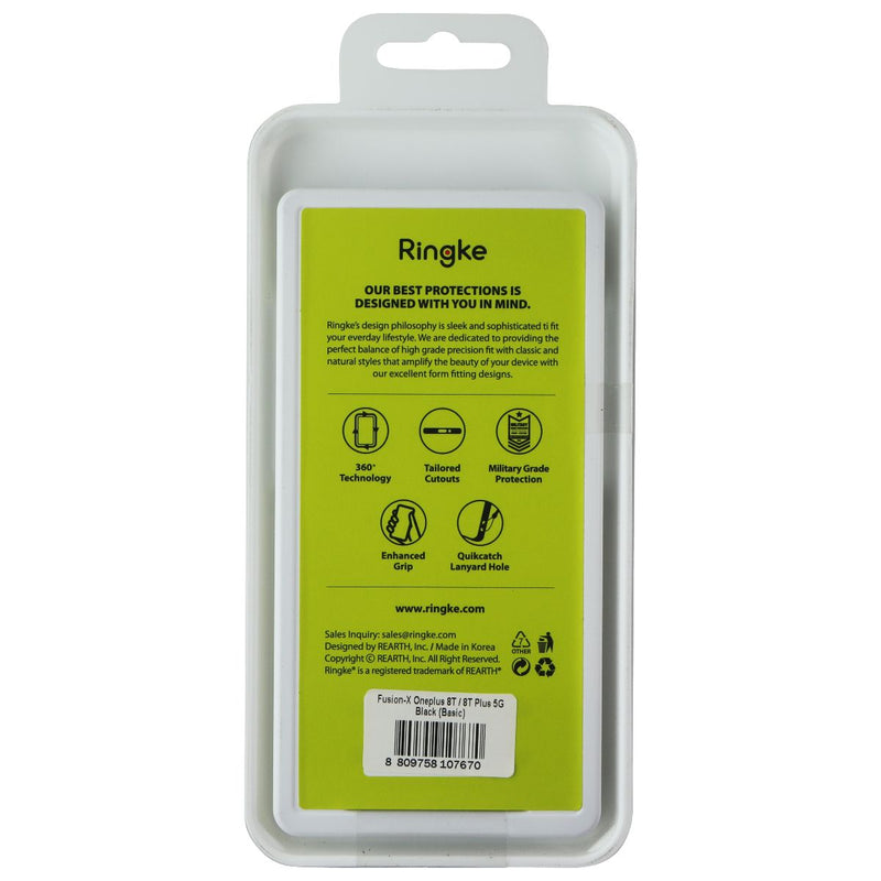 Ringke Fusion X Series Case for OnePlus 8T - Clear/Black