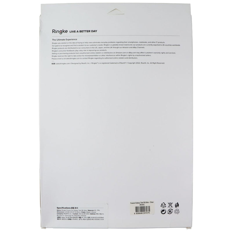 Ringke Fusion Series Case for Samsung Galaxy Tab S8 Ultra - Clear