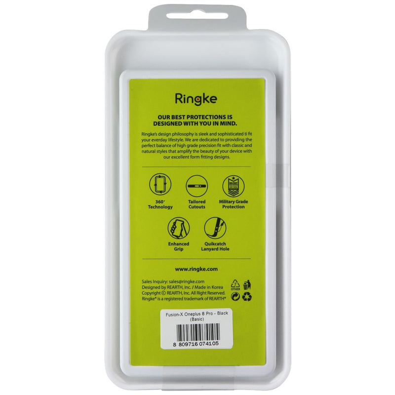 Ringke Fusion X Series Case for OnePlus 8 Pro - Clear/Black