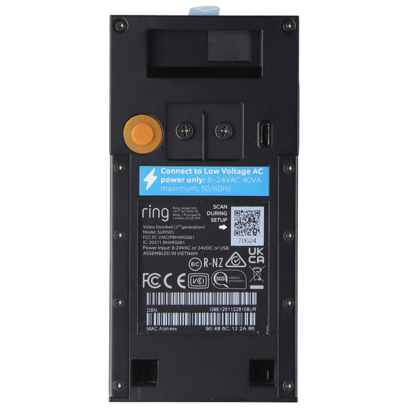 Ring 1080p HD Video Doorbell (2nd Gen/2020) - Doorbell Only - Venetian Bronze