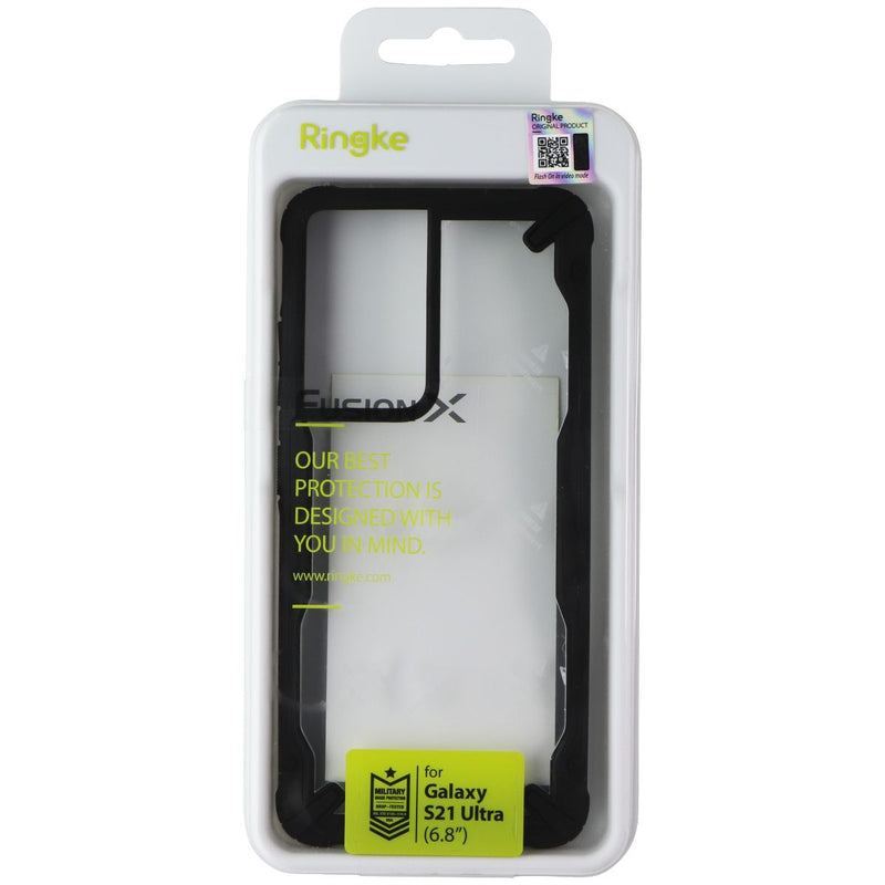Ringke Fusion X Series Case for Samsung Galaxy S21 Ultra - Clear / Black