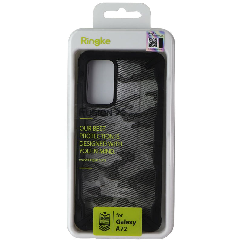 Ringke Fusion X Series Case for Samsung Galaxy A72 - Black Camo