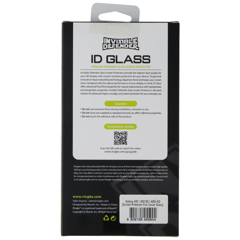 Ringke ID Glass Screen Protector for Samsung Galaxy A52/A52 5G/A52S 5G