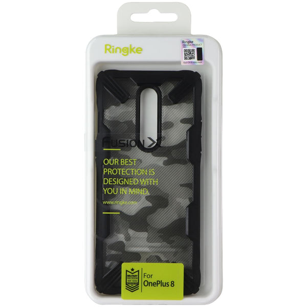 Ringke Fusion X Series Case for OnePlus 8 - Black Camo