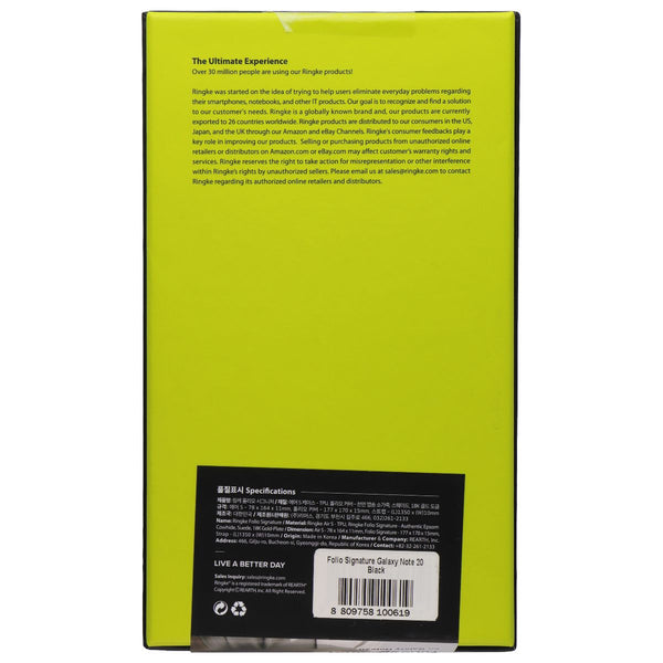 Ringke Folio Signature Series Case for Samsung Galaxy Note20 - Black