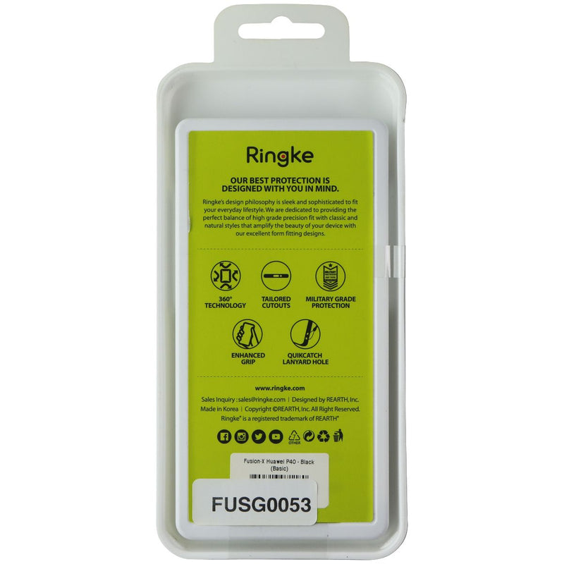 Ringke Fusion X Series Case for Huawei P40 - Clear / Black