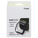 Ringke Slim Case 45mm for Apple Watch 7 - Metallic Blue & Clear (2 Pack)