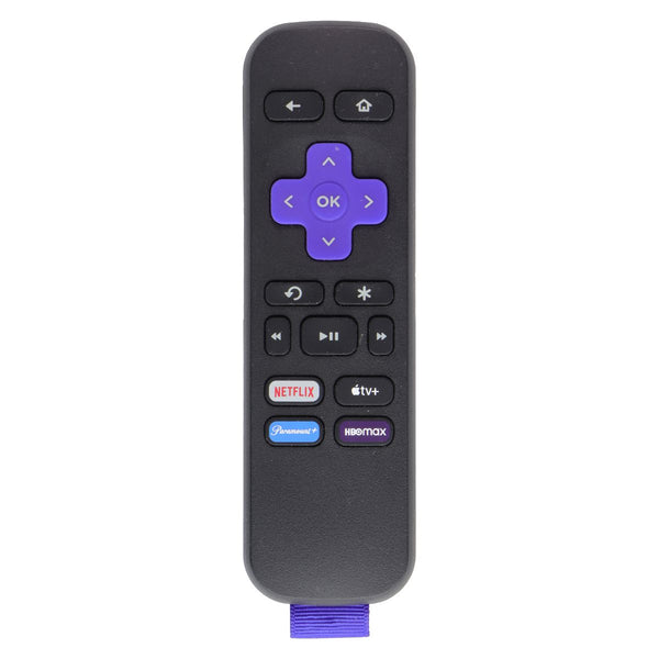 Roku (RC-ALIR) Remote Control w/ Netflix/AppleTV+/Paramount+/HBOMax Keys - Black