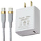 Simple (15W) USB-C POWER Wireless Charger Pad - White/Gold