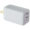 S. Simple (60W) Dual USB-C GaN Powered Folding Wall Charger - White (581231)