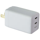 S. Simple (60W) Dual USB-C GaN Powered Folding Wall Charger - White (581231)