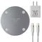 Simple (15W) USB-C POWER Wireless Charger Pad - White/Gray (NEW MODEL)