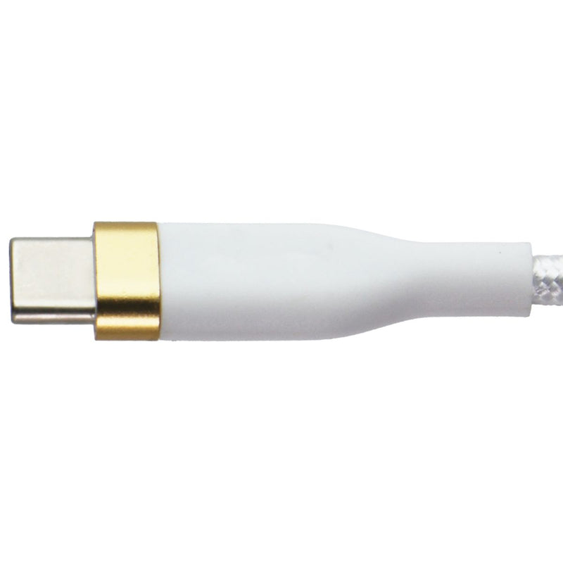 S. Simple 4-Pack Charger/6-Ft Cables/Car Charger Bundle (USB-C/30W) - White/Gold