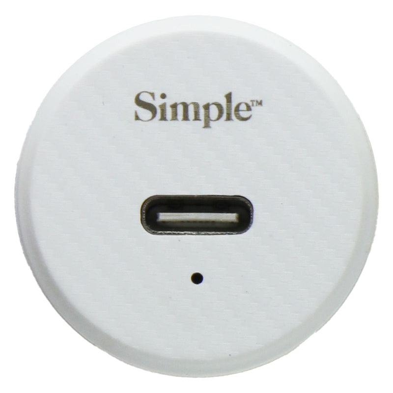 S. Simple 4-Pack Charger/6-Ft Cables/Car Charger Bundle (USB-C/30W) - White/Gold