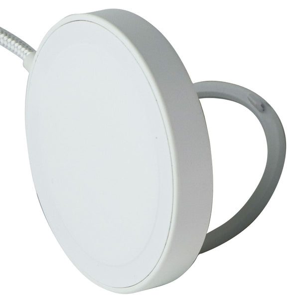 Simple (15W) USB-C Wired Magnetic Charging Pad w/Integrated Stand - White/Silver